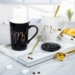 Personalized Mr. and Mrs. Coffee Mugs Set