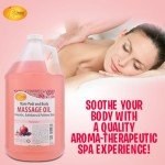 Pomegranate Massage Oil for Couples Therapy, 128 Oz