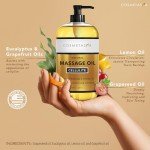 Couples’ Massage Oil Gift Set with Scrub & Gloves