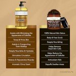 Couples’ Massage Oil Gift Set with Scrub & Gloves