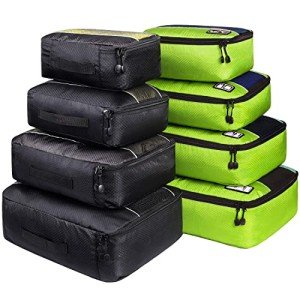 Colorful Packing Cubes for Couples’ Travel Fun