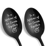Personalized Ice Cream Spoons for Couples Gifts