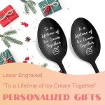Personalized Ice Cream Spoons for Couples Gifts