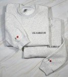 Personalized Couple's Sweatshirt with Custom Initials