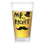 Funny Mr. Right & Mrs. Always Right Glass Set