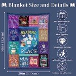 Cozy Blanket for Book Lovers and Readers