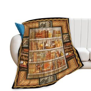 Cozy Plush Blanket for Book Lovers