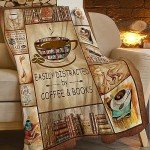 Cozy Fleece Blanket for Book Lovers and Readers