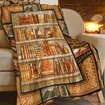 Cozy Plush Blanket for Book Lovers