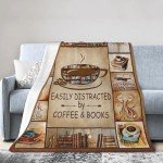 Cozy Fleece Blanket for Book Lovers and Readers