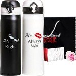 Personalized Matching Stainless Steel Flask Set