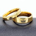 His and Her King and Queen Promise Rings