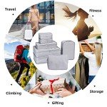 Travel Packing Cubes Set with Toiletry Kit