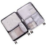 Travel Packing Cubes Set with Toiletry Kit
