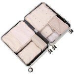 7-Piece Travel Packing Cubes Set for Couples