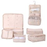 7-Piece Travel Packing Cubes Set for Couples
