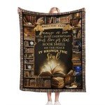 Cozy Book Lovers Blanket for Reading Nights