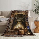 Cozy Book Lovers Blanket for Reading Nights