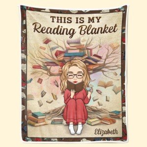 DOPTIKA The Warmth Of A Blanket Enhances Every Story, Personalized Reading Blanket for Book Lovers, Valentines Day Gifts for Her, Girlfriend, Book Club Gifts, Reading Gifts, Book Lover Gifts for Women