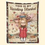 DOPTIKA The Warmth Of A Blanket Enhances Every Story, Personalized Reading Blanket for Book Lovers, Valentines Day Gifts for Her, Girlfriend, Book Club Gifts, Reading Gifts, Book Lover Gifts for Women