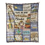 Book Lovers Blanket 50x60 - Gifts for Book Lovers, Readers, Librarians, Bookworms, Reading Bookish Gifts for Women and Men, Literary Throw Blanket for Book Club, Birthday