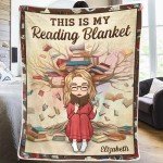 DOPTIKA The Warmth Of A Blanket Enhances Every Story, Personalized Reading Blanket for Book Lovers, Valentines Day Gifts for Her, Girlfriend, Book Club Gifts, Reading Gifts, Book Lover Gifts for Women