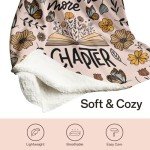 Mahrokh Book Lovers Gifts Blanket, Gifts for Book Lovers Women, Bookish Gifts for Readers, Reading Blanket for Book Lovers, Book Club Gifts, Reading Gifts, Librarian Gifts Blanket 60"x50" (Pink)