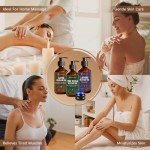 3 Pack Massage Oil for Massage Therapy, Sore Muscle Arnica Oil & Lavender Oil Massage Oil for Date Night, Spa Gift Set, Mothers Day Gifts, Small Gifts for Him Her