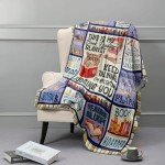 VHIKMLY Book Lovers Gifts Blanket, Gifts for Reader, Reading Literary Blanket 60"x50", Book Club Bookish Throw for Women