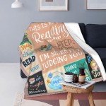Book Blanket Reading Decor Throw Blanket Comfy Plush Flannel Fleece Warm Soft Fluffy Fuzzy Librarian Blanket Gifts for Book Lover Readers Girls Boys Women Teens Kids for Room Bed Sofa Couch 40"X50"