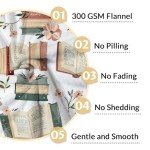 Book Lovers Gifts Blanket - Reading Blanket for Women Men - 60x80 Inches Cute Lap Size Reading Throw Blanket for Library - Soft Fuzzy Comforter for Couch Sofa Bed