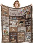 AXULUXAL Book Lovers Gifts, Gifts for Readers - Librarian Gifts Reading Throw Blankets 60"x50", Valentine's Day & Birthday Bookish/Reading Gifts for Book Lovers Women, Book Lover Literary Gift Ideas