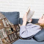 AXULUXAL Book Lovers Gifts, Gifts for Readers - Librarian Gifts Reading Throw Blankets 60"x50", Valentine's Day & Birthday Bookish/Reading Gifts for Book Lovers Women, Book Lover Literary Gift Ideas