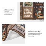AXULUXAL Book Lovers Gifts, Gifts for Readers - Librarian Gifts Reading Throw Blankets 60"x50", Valentine's Day & Birthday Bookish/Reading Gifts for Book Lovers Women, Book Lover Literary Gift Ideas