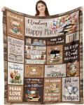 AXULUXAL Book Lovers Gifts, Gifts for Readers - Librarian Gifts Reading Throw Blankets 60"x50", Valentine's Day & Birthday Bookish/Reading Gifts for Book Lovers Women, Book Lover Literary Gift Ideas