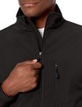 Men's Black Water-Resistant Softshell Jacket