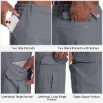 Men's Lightweight Water-Resistant Hiking Shorts - Grey