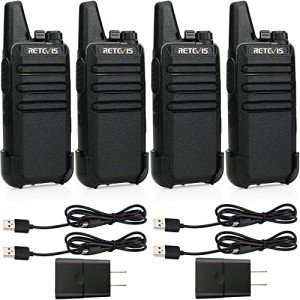 Retevis RT22 Long Range Rechargeable Walkie Talkies (4 Pack)