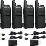 Retevis RT22 Long Range Rechargeable Walkie Talkies (4 Pack)
