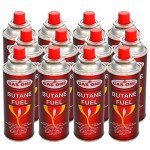 12-Pack Butane Fuel Canisters for Camping Stoves