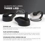 32 oz Stainless Steel Hydration Flask - Midnight Black