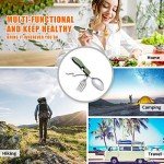 HIKENTURE 4-in-1 Camping Utensil Set - Army Green