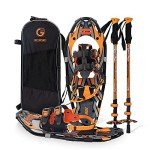 Lightweight 21” Snowshoes with Trekking Poles & Bag