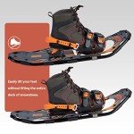 Lightweight 21” Snowshoes with Trekking Poles & Bag