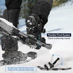 Odoland 4-in-1 Snowshoes with Poles and Gaiters