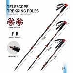 Lightweight 21" Snowshoes Set with Trekking Poles