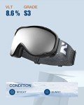 ZIONOR Lagopus Anti-Fog Ski & Snowboard Goggles