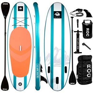 Roc Inflatable Paddle Board with Accessories - Aqua