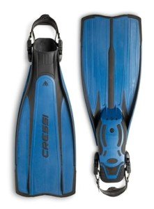 Cressi Pro Light Snorkeling Fins - Blue M/L