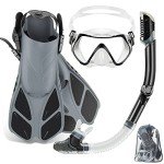 ZEEPORTE Adult Snorkel Set with Travel Bag